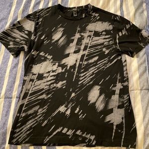 Forever 21 Mens Black Tie Dye Tee